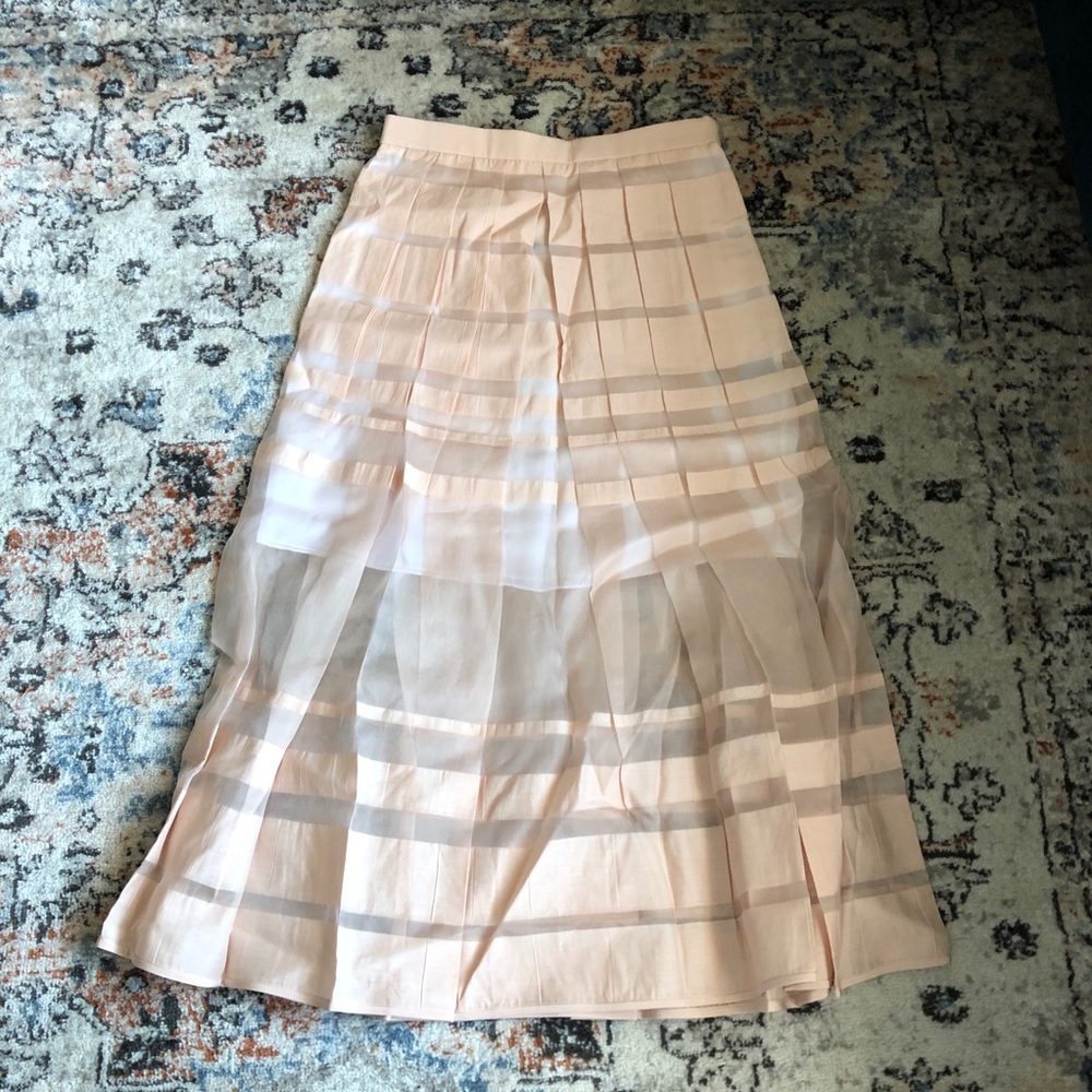 tibi a-line tulle skirt